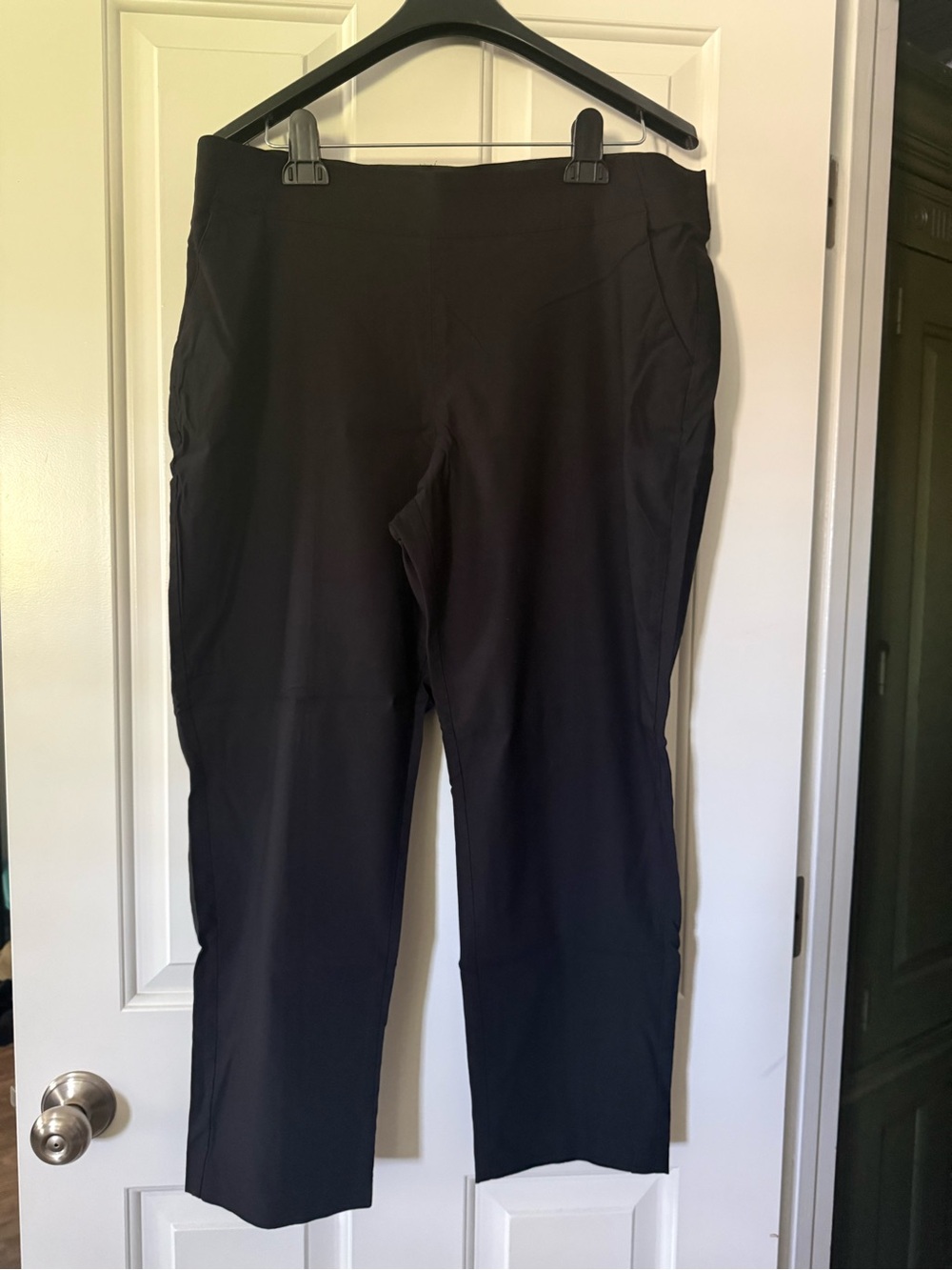 Vera Wang Black Stretch Dress Ankle Pants
